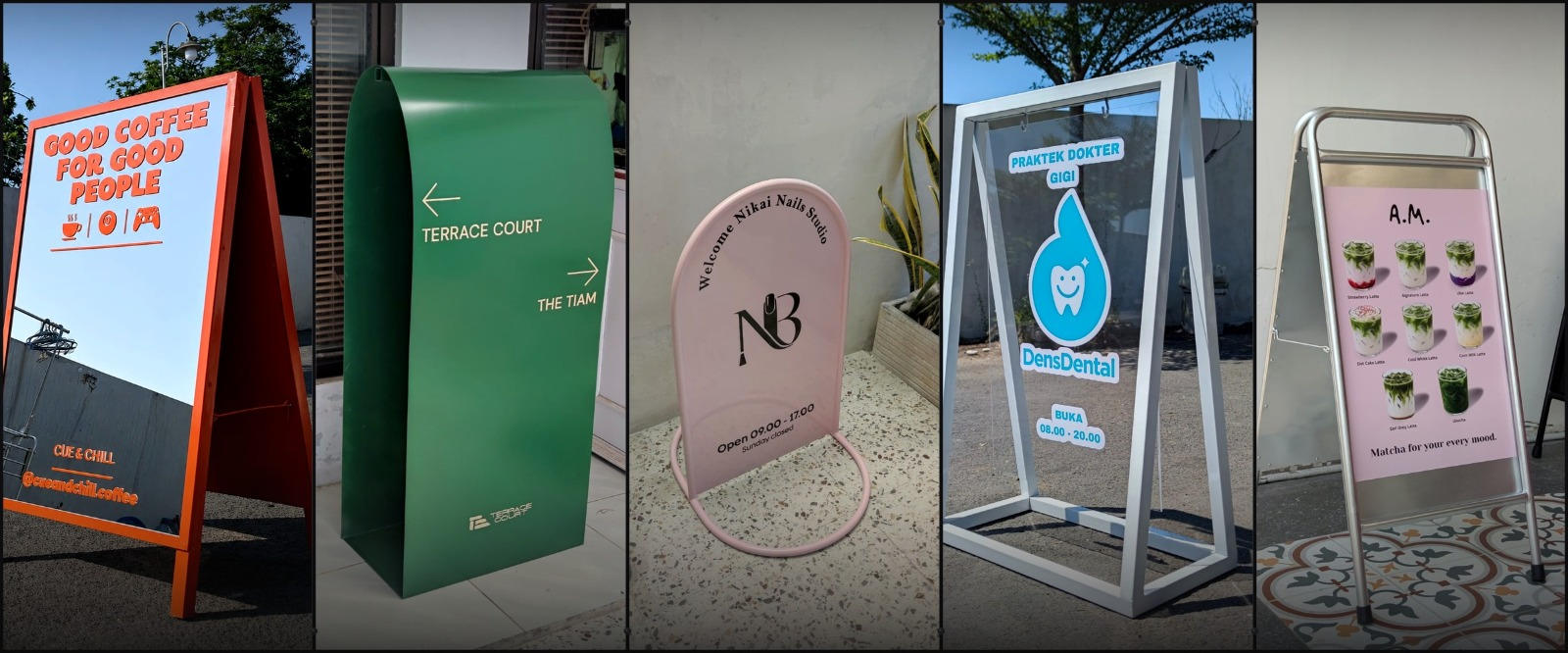 Standing Sign Custom Sukoharjo